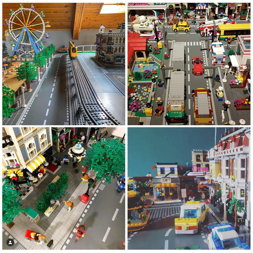 32*32 Dots Baseplate Building Blocks City Classic Base Plate Small Size Street Road DIY Construction Plastic MOC Brick Toys | Игрушки и