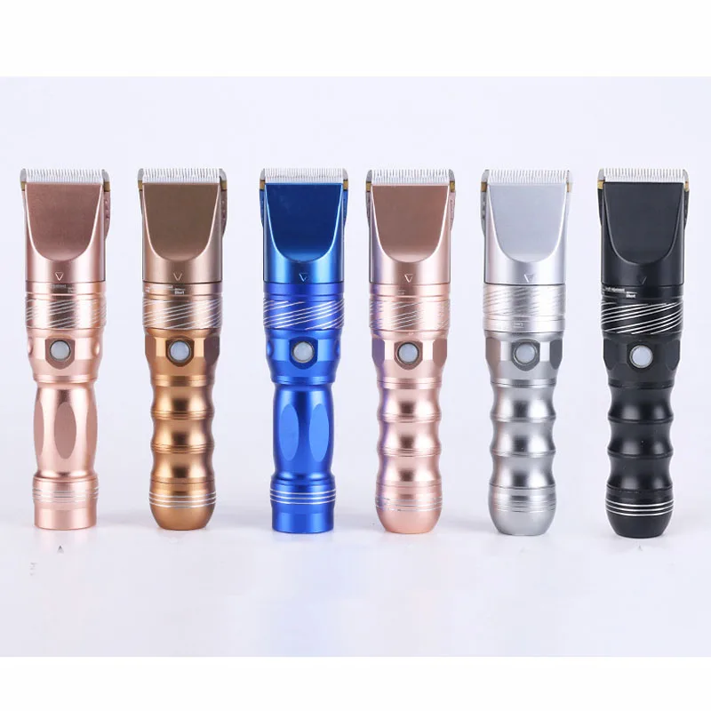 Aparador de Cabelo Elétrico sem Fio Máquina de Cortar Cortador de Barba Recarregável Cabelo Aparador Afinação Fina Lâmina Cerâmica