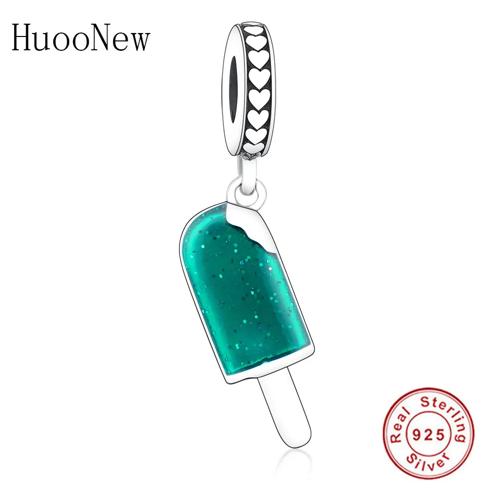 Женский браслет из серебра 925 пробы с зеленой эмалью | Украшения и аксессуары