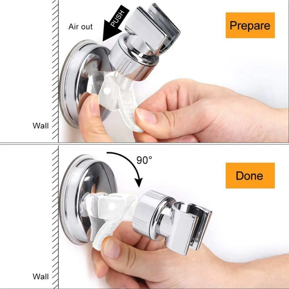 

Universal Adjustable Hand Shower Holder Suction Cup Rail Bathroom Full Holder Holder Head Accessories Shower Plating