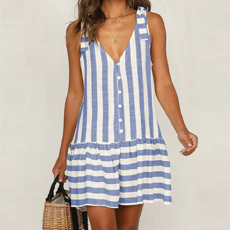 

SUNCREE 2021 новые милые платья для женщин Повседневное платье на пуговицах с V-образным вырезом лоскутное платье на бретельках ТРАПЕЦИЕВИДНОЕ л...