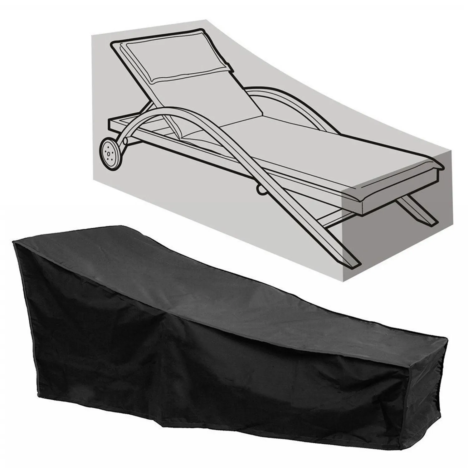 

Чехол для патио, чехол для кресла отдыха 420D, сменный солнцезащитный чехол для стула, водонепроницаемый чехол для уличного сада, внутреннего ...