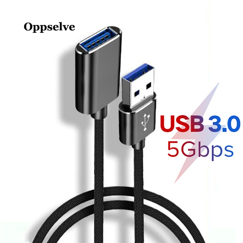 USB 3 0 кабель с разъемом штырь гнездо удлинитель для ПК смарт ТВ PS4 1 м 2 м|Кабели