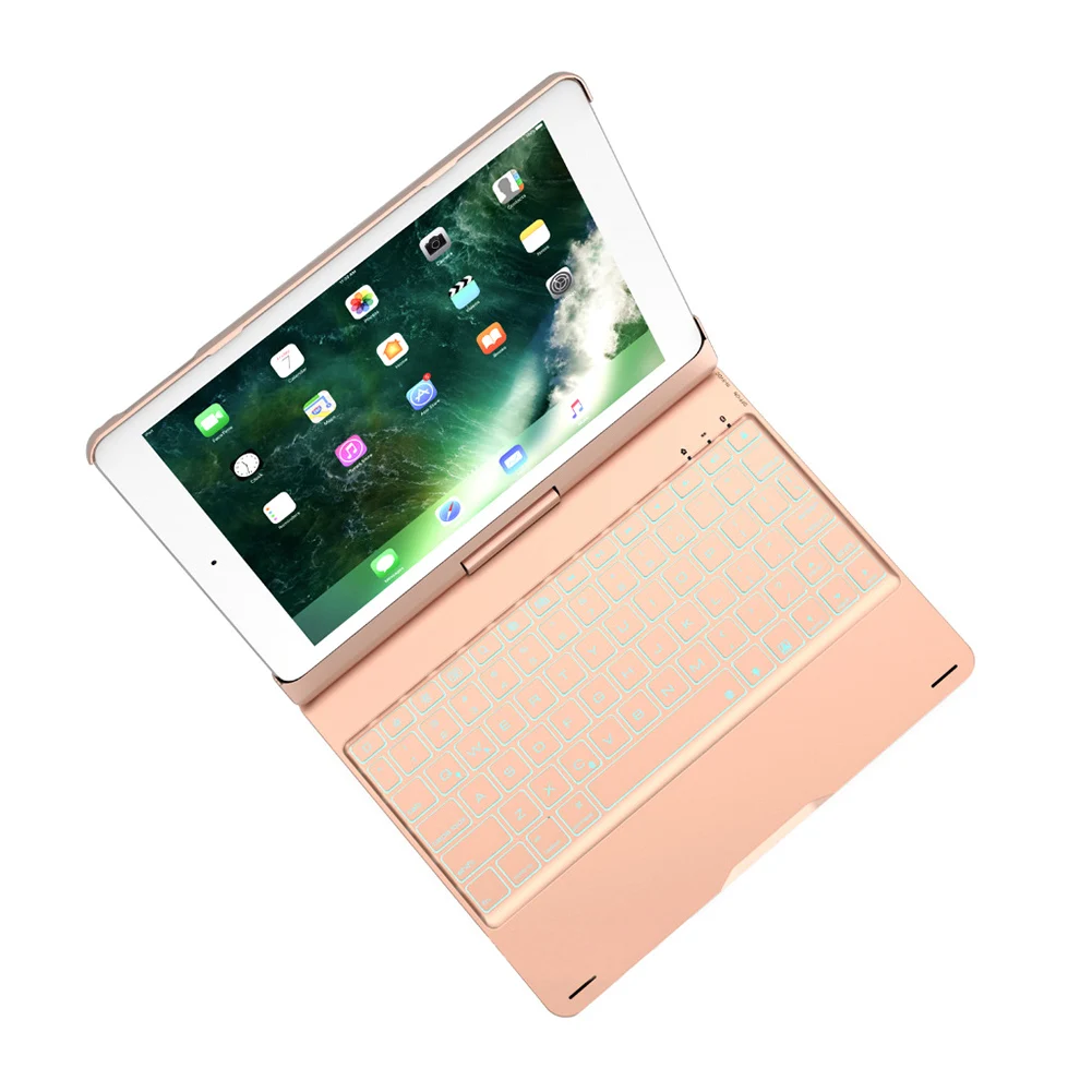 Новый вращающийся дыхательный светильник Bluetooth клавиатура для нового iPad 2018/2017 Pro 9