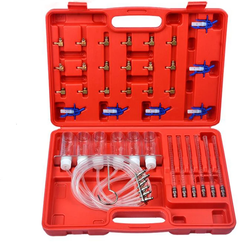 

New Diesel Injector Flow Meter Test Kit Common Rail Adaptor Fuel Tester Set