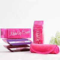 10pcslot soft tender reusable microfiber makeup eraser remover facial cloth fine magic face towel for women wholesale