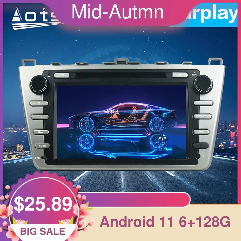 Автомагнитола для Mazda 6 Atenza 2008 + Android мультимедийный GPS навигатор новинка 10 0 4 ГБ 64 PX6