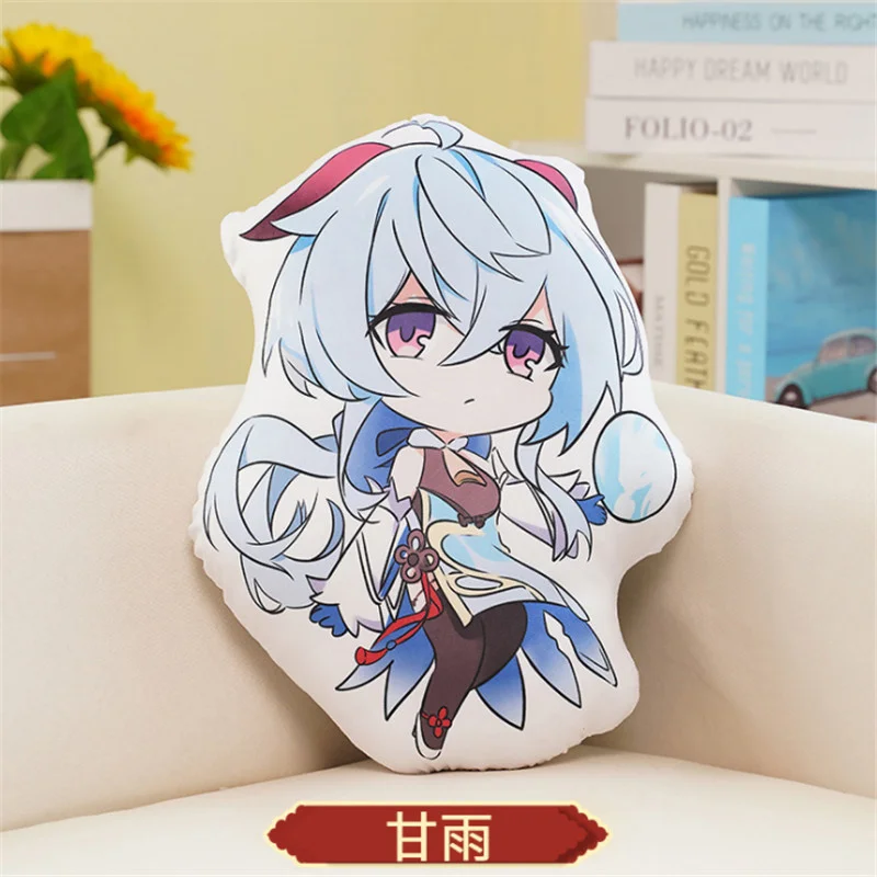 

Genshin Impact Plush Pillow Doll GANYU HUTAO Tartaglia Cartoon Game Cosplay Props Accessories