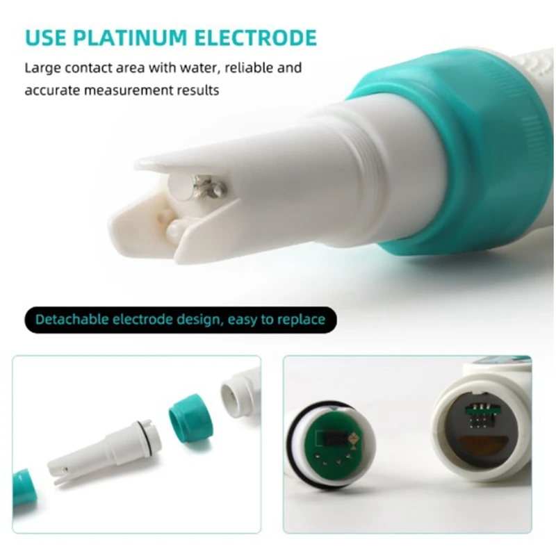 

2 in 1 Temp Dissolved Hydrogen Meter Digital LCD Display Analyzer Water Quality Tester Detector for Drinking Water