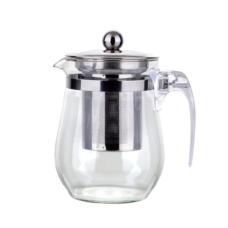 

Tea Pots Heat Resistant Glass Tea Pot Tea Infuser Chinese Kung Fu Tea Set Kettle Coffee Glass Maker Convenient Office Tea Sets