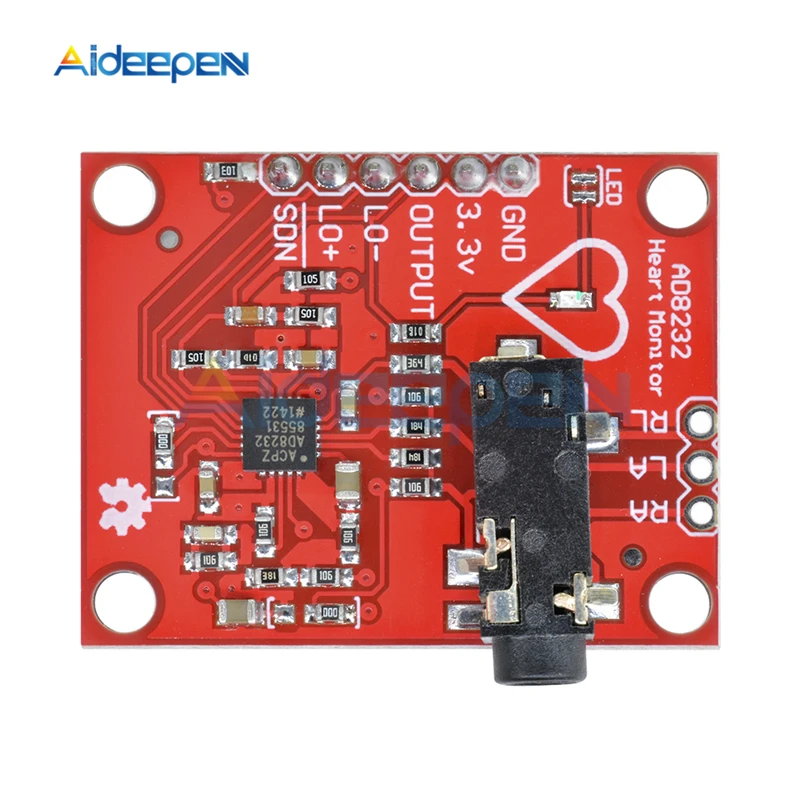 1 компл. AD8232 измерение показателей ЭКГ Pulse Heart ECG модуль датчика мониторинга для