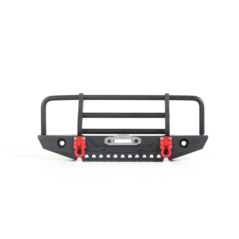 

Adjustable Metal Front Bumper with LED Light for 1/10 RC Crawler Traxxas TRX4 Defender Axial SCX10 90046