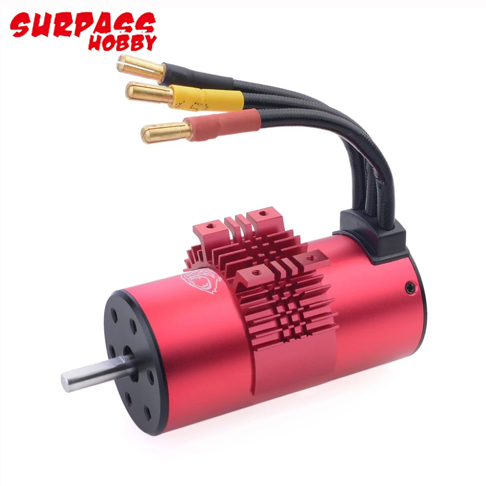 Бесщеточный двигатель Surpass Hobby 3674 2250KV/1900KV + 120A 2 3S водонепроницаемый бесщеточный Esc