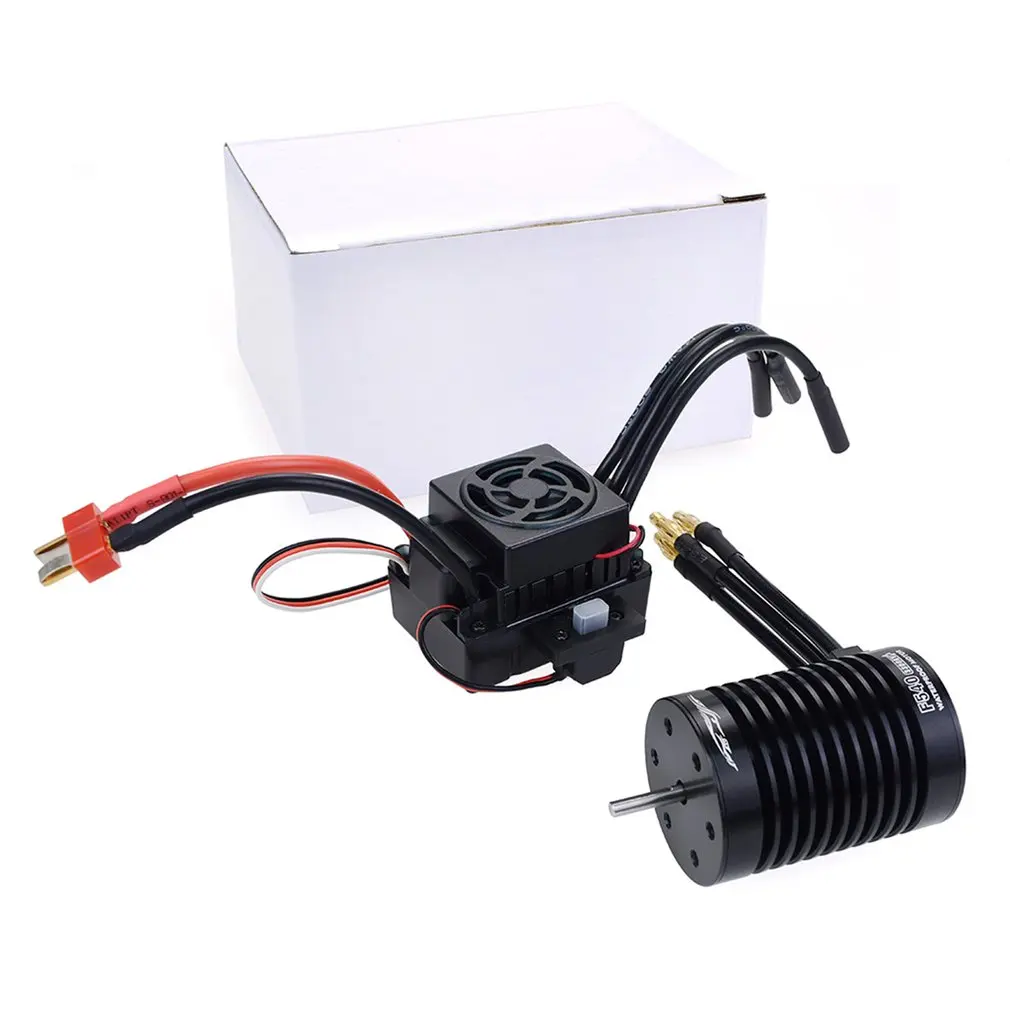 

Rc F540 4370/3300kv Sensorless Brushless Motor & 45A Brushless ESC+ Program Card For 1/10 RC Racing Car Boat