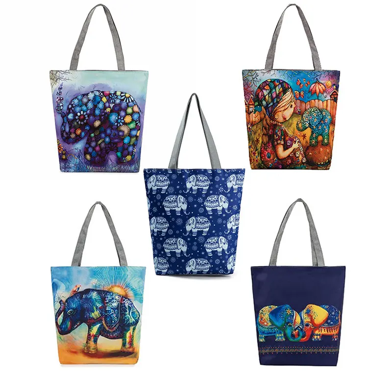 Холщовая Сумка тоут Miyahouse для женщин летняя пляжная сумочка повседневный с