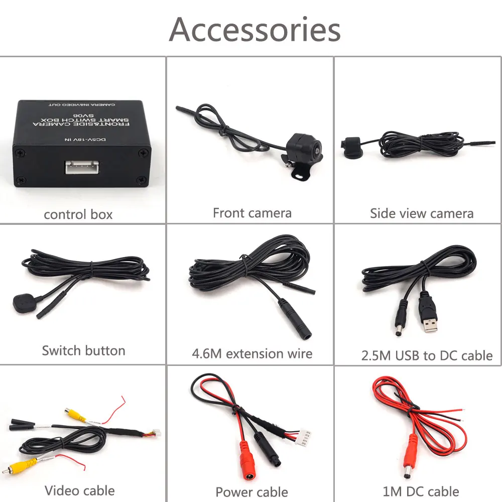 Carsanbo 2-позиционный смарт-переключатель переднего и бокового вида с