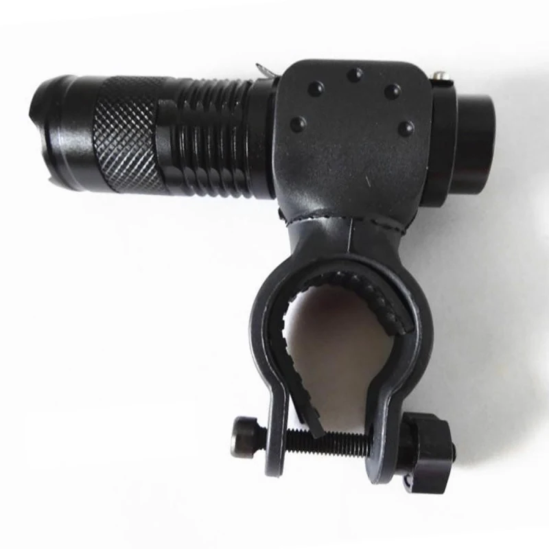 Bicycle LED Front Torch Lamp With 360 Degree Rotating Light Holder Adjustable Focus Rechargeable Headlamp Cycling Accessories | Спорт и