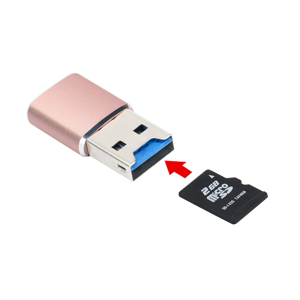 Карты USB считыватель карт памяти к 3 0 мини-считыватель карт/MICRO SD/SDXC алюминиевый TF