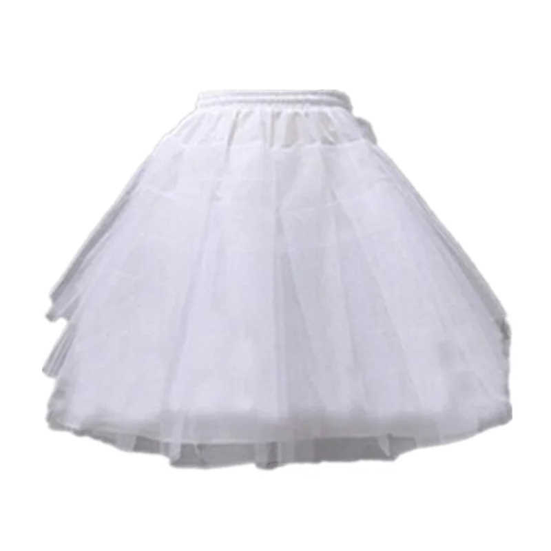 Юбка для девочек с цветочным рисунком белый тонкий Тюлевая короткая юбка