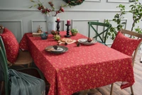 christmas cotton linen tablecloth table tablecloth rectangular tablecloth dinning table decoration room decor aesthetic
