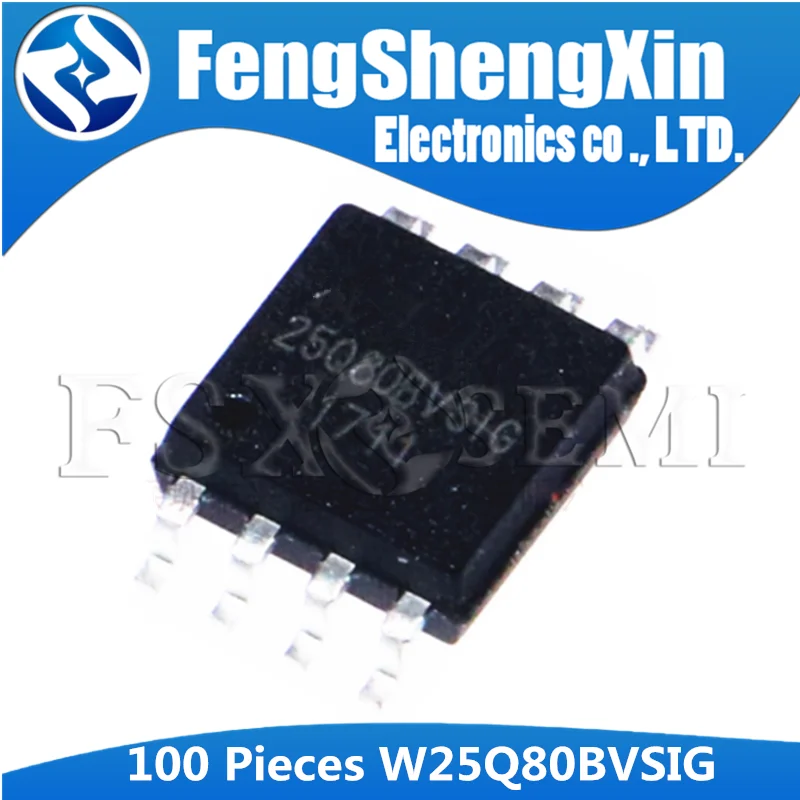 

100 шт./лот W25Q80BVSIG SOP-8 W25Q80 SOP w25q80bvсделать SOP8 SMD 25Q80BVSIG флэш-память IC