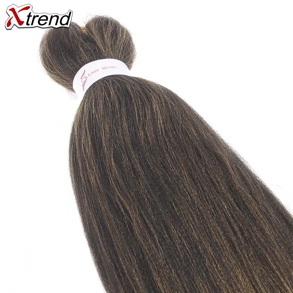Xtrend предварительно Заплетенные волосы Easy Jumbo Braid Омбре синтетические крючком