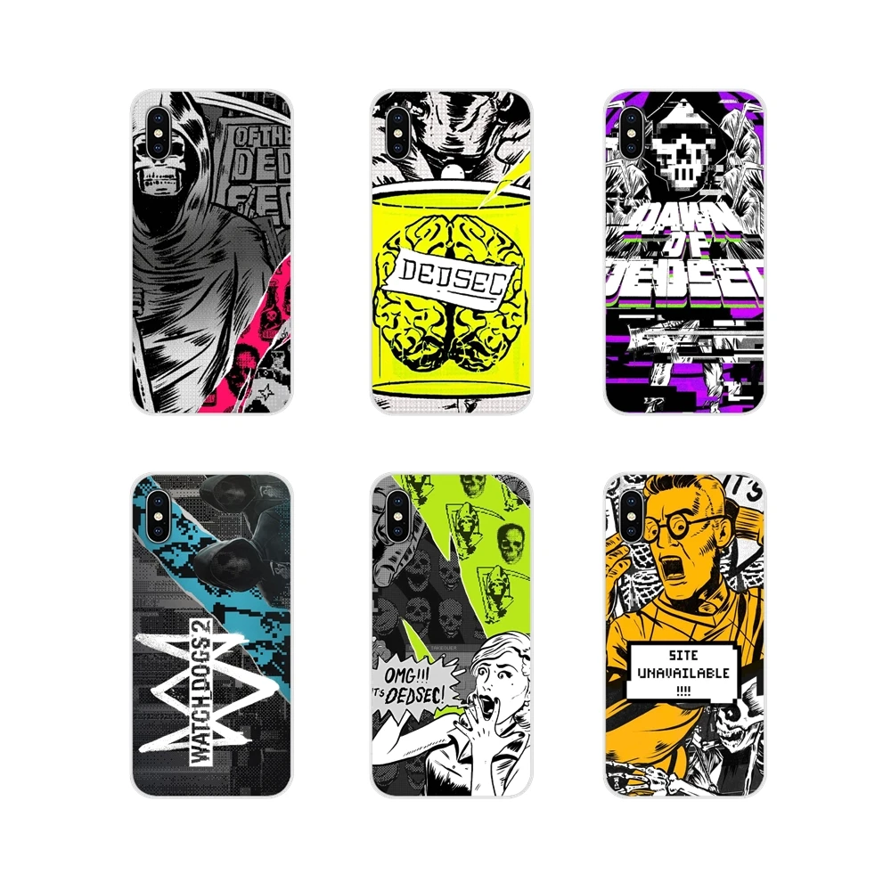 Прозрачные чехлы из ТПУ для Huawei G7 G8 P7 P8 P9 P10 P20 P30 Lite Mini Pro P Smart Plus 2017 2018 2019 Watch Dogs 2