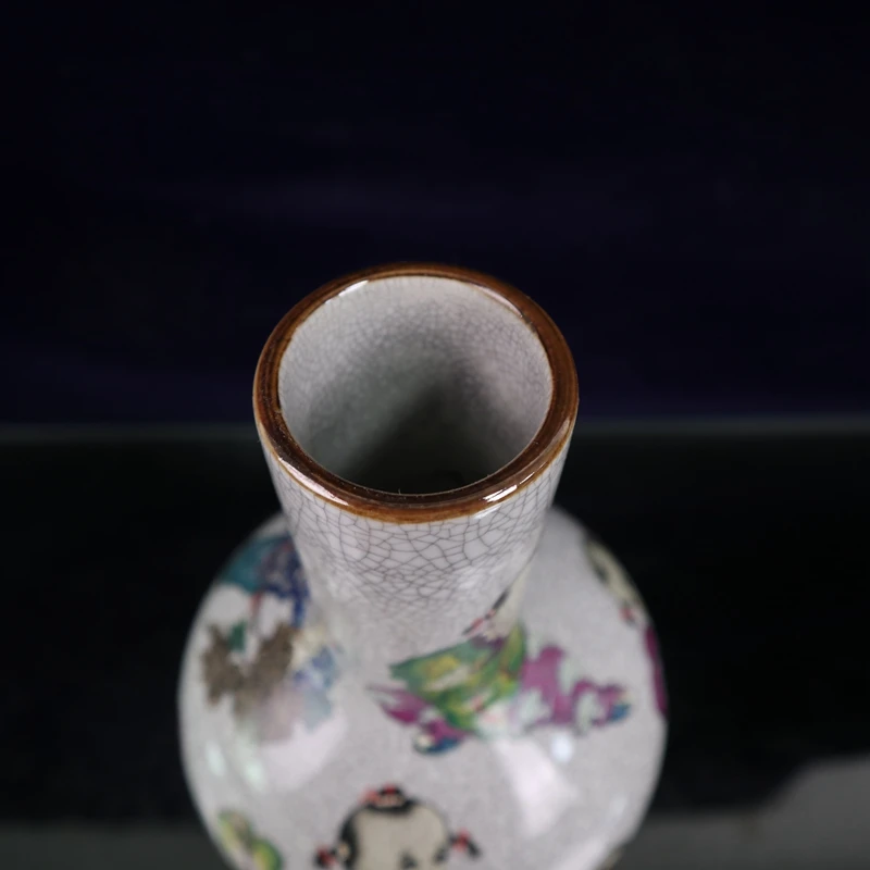 Ранняя коллекция антикварной открытой фамильной розы "Игровой узор с ребенком" бутылка Тяньцюй семейного украшения орнаменты.