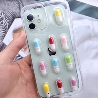 capsule fruits emoticon oneplus 8 pro phone case for oneplus 9 pro cases 8pro 8t 9pro nord n10 n100 soft transparent tpu cover