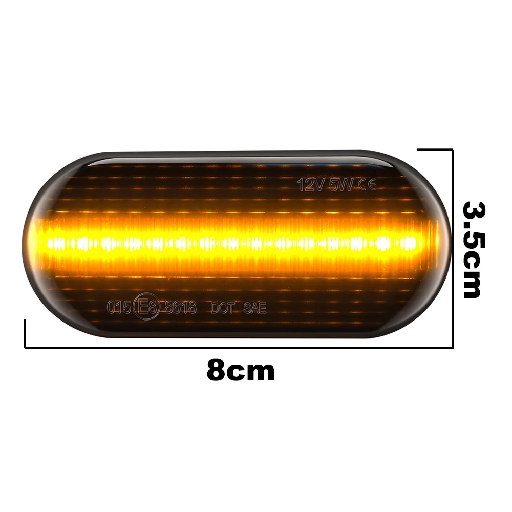 2 шт. течет желтый боковой габаритный фонарь поворота светильник светодиодный