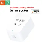 Умная розетка Xiaomi Mijia Smart Socket, версия 2-го шлюза Bluetooth, беспроводной адаптер дистанционного управления, включениевыключение, работа с приложением Mihome, 2020