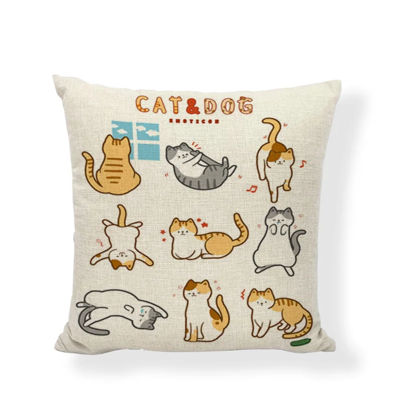 Горячая Распродажа носочки для рождественских наволочек с озорным котом и