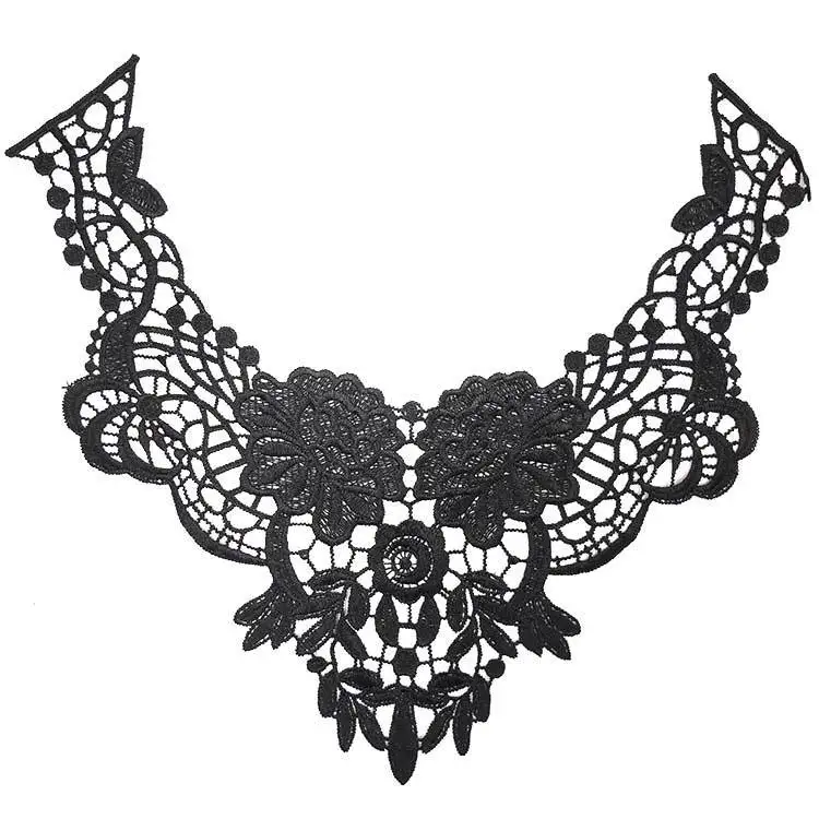 2 шт. роскошный цветок кружева патч аппликации нашивки Вышивка Шитье отделка