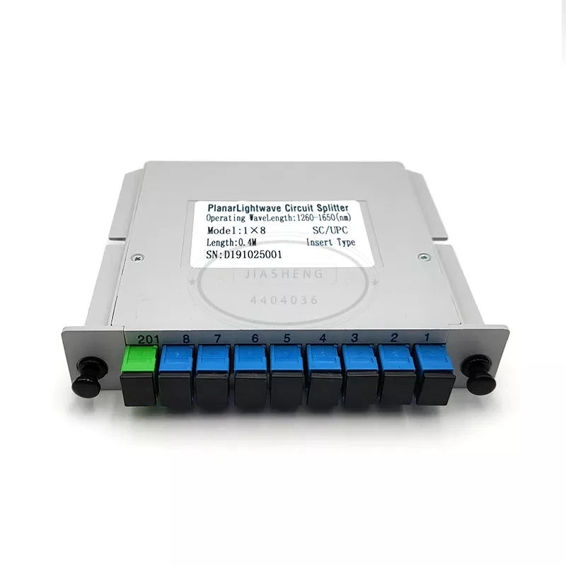 

Splitter Fiber Optical 5Pcs/10Pcs FTTH PLC Splitter Box With 1X8 Planar Waveguide Type SC UPC