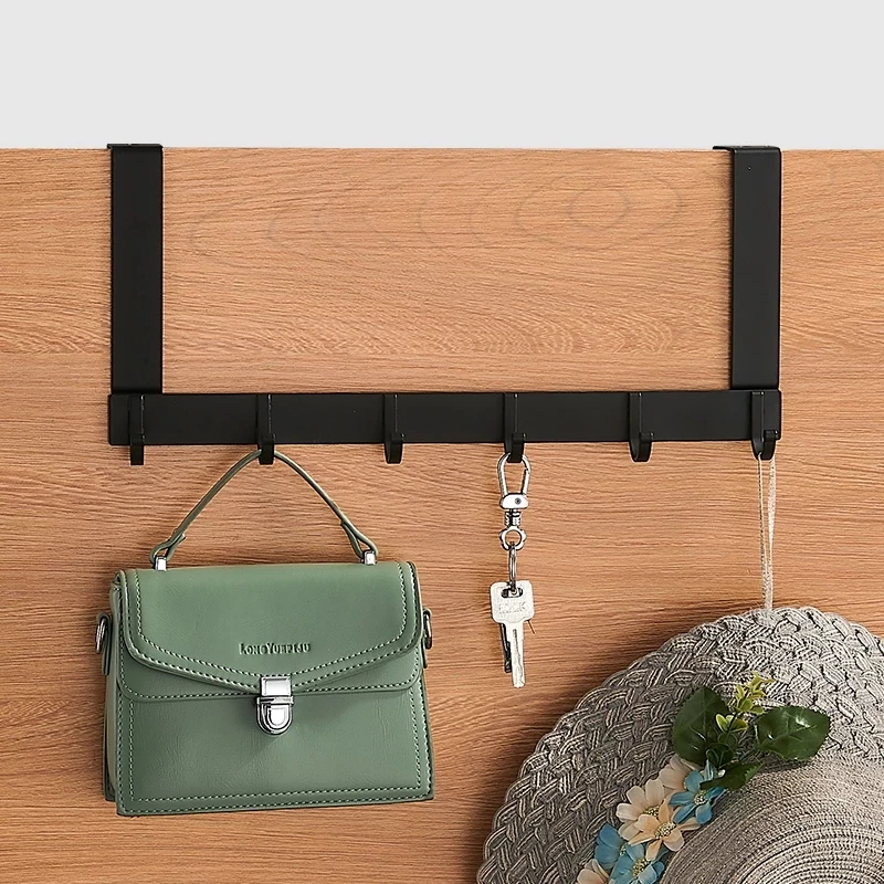 Ganchos para colgar sobre la puerta, accesorios para el hogar, sala de estar, ba&ntilde;o, organizador, estante, ropa, abrigo, sombrero, bolso, colgador de toallas-1