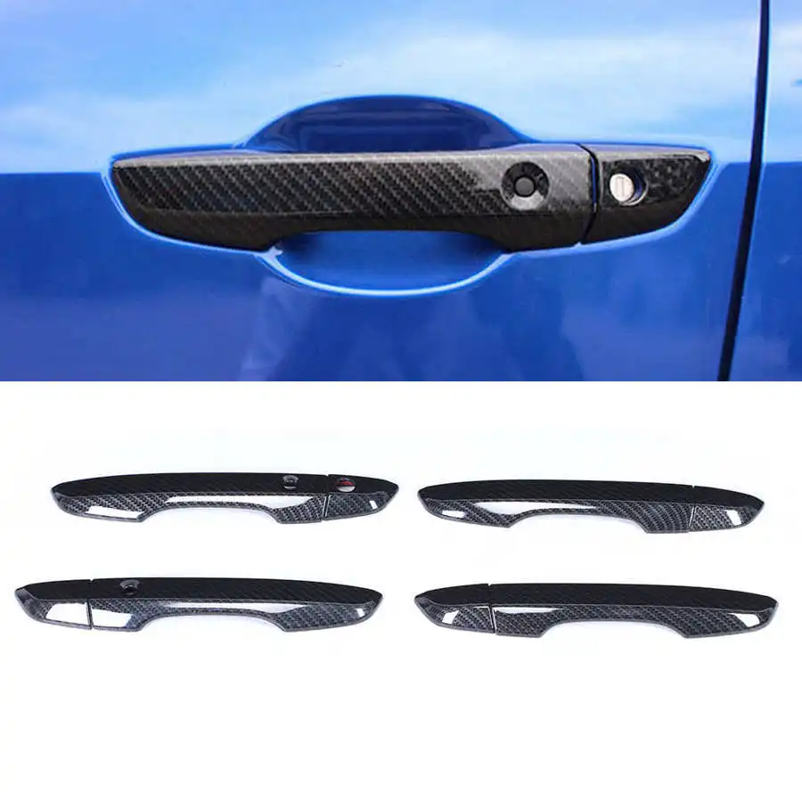 8 шт. умный чехол для внешней двери отделка из углеродного волокна подходит Honda Civic