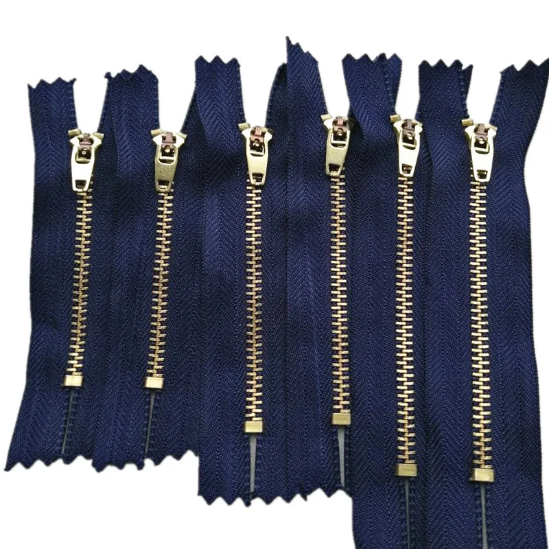 10 шт 3 #12 5 см латунь закрытый хвост Весенняя головка джинсовые повседневные штаны