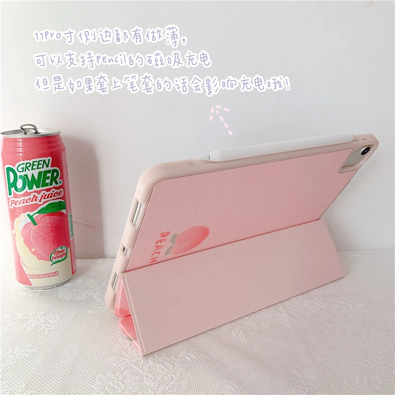Чехол персиковый для iPad AIR 3 10 5 Pro 2020 11 дюймов чехол s 2019 2017 2018 Air2 9 7 Mini со слотом