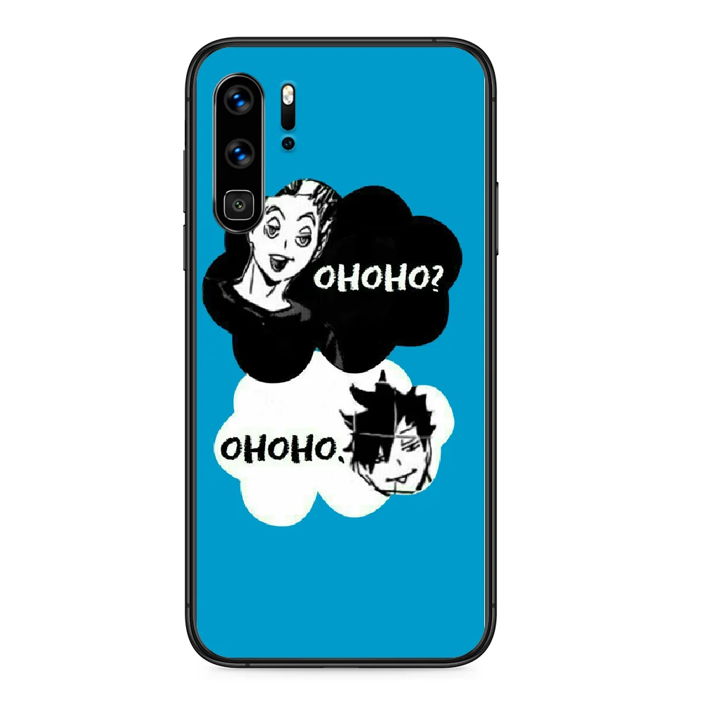 Anime Haikyuu Oya Phone case For Huawei P 9 Smart 10 20 30 40 8 Lite Mini Z 2019 Pro black bumper soft waterproof trend | Мобильные