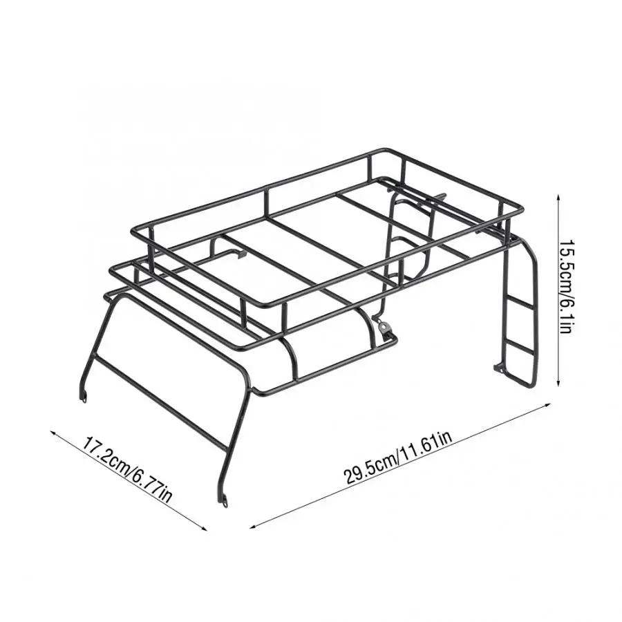 RC модель аксессуар металлический Багажник на крыше Перевозчик для D90/осевой/SCX10