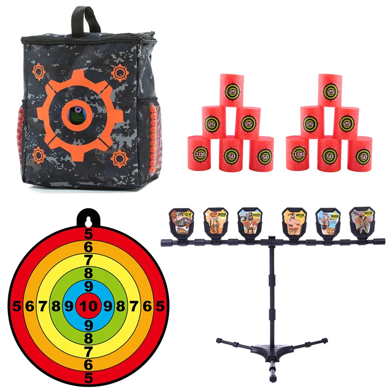 BUNDLE 1 MODIKER Новое поступление для Nerf цели стрельбы сумка мягкая пуля Сумка для хранения+ 10/20/30/50/80/100 точка мишени с количеством очков - Цвет: BUNDLE 1