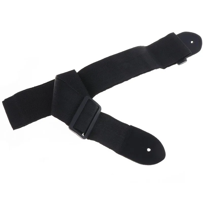 universal gitarre strap einstellbare schwarz nylon gitarre gürtel wpu leder enden für folk holz klassische akustische elektrische gitarre f