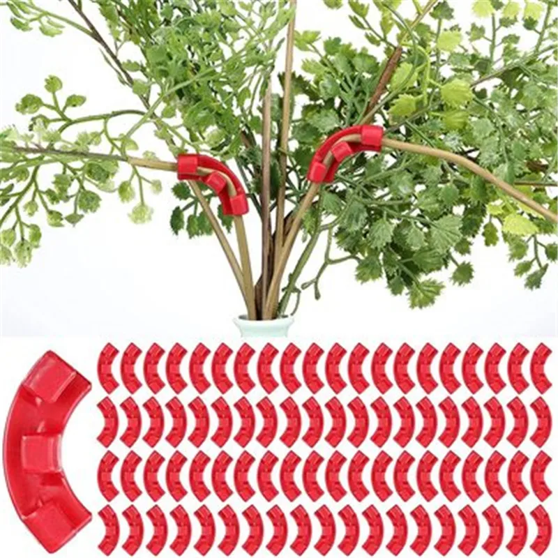 

5-10 Pcs Plant Branches Bender 45/90 Degree Plant Bending Growth Trainer Clips for Plant Low Stress Training Control Fixing Clip