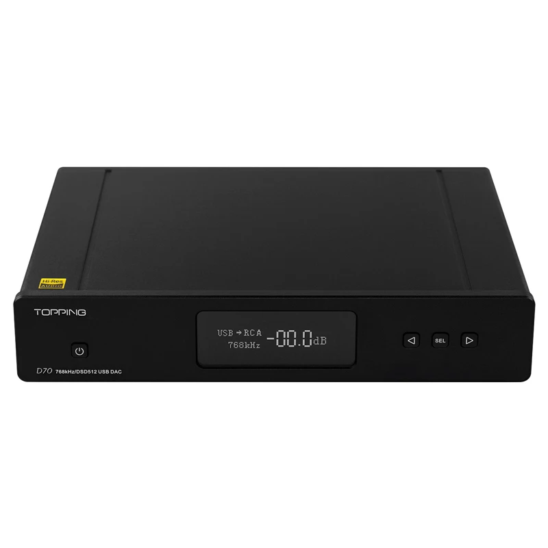 Black Топ D70 Dual AK4497 DAC родные DSD512 PCM 32bit768kHz XMOS XU208 декодер высокого разрешения с пультом дистанционного управления - Цвет: Black