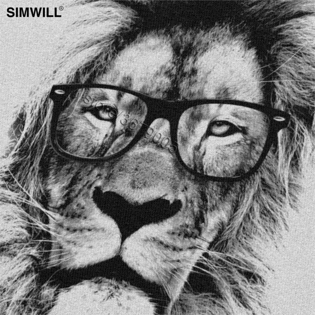 Король Лев из библиотеки футболки Уникальный летний чистый Мужская