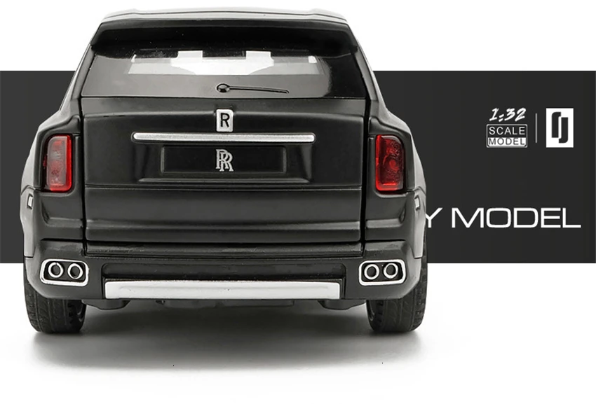 1/32 Rolls Royce Cullinan Diecasts модели игрушечных автомобилей со звуком и светильник 6 дверей можно открыть Oyuncak модель подарки для детей