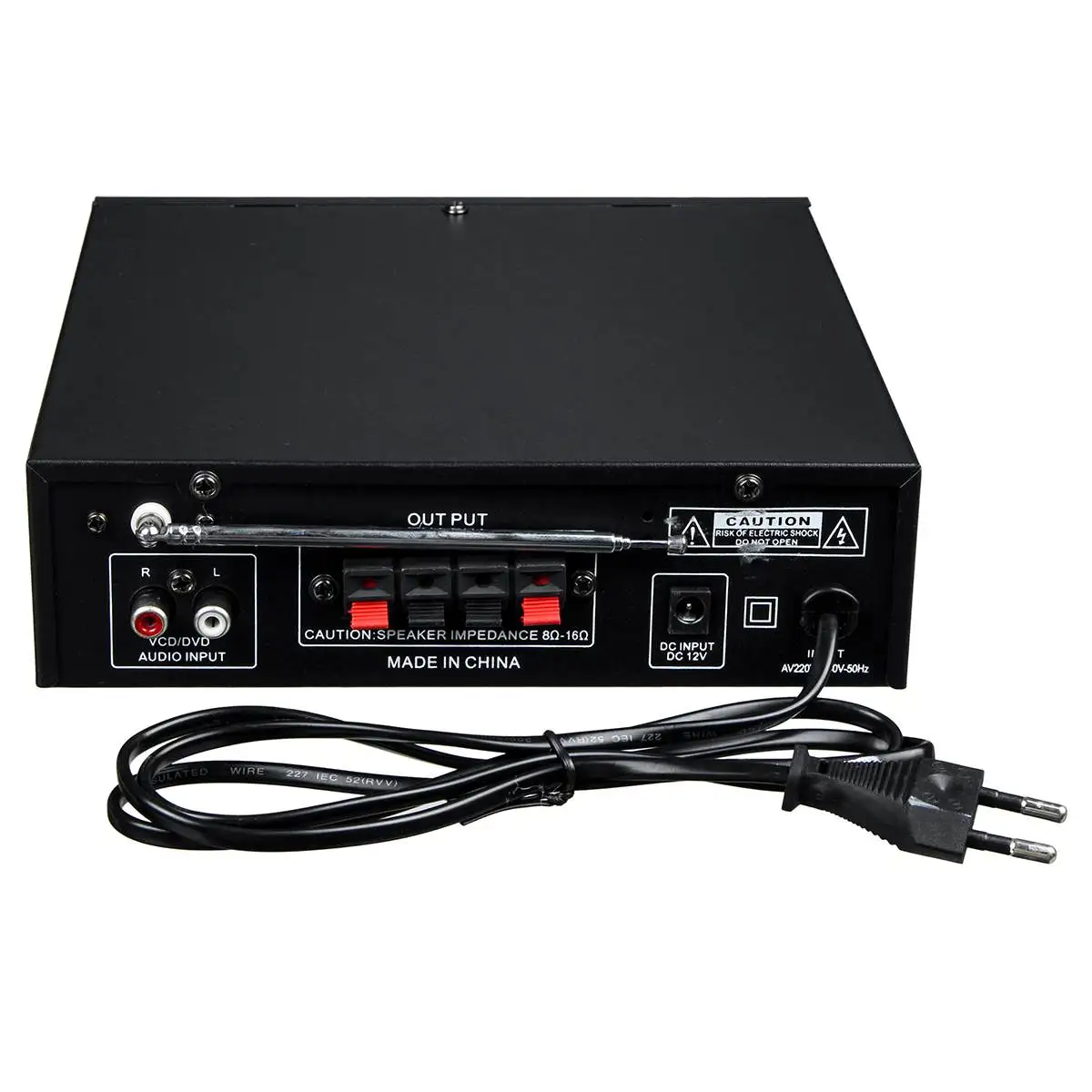 800 Вт 12 В/220 В 2,0 канальный Hifi bluetooth автомобильный аудио усилитель мощности домашний кинотеатр усилители SD fm-радио Музыка Караоке W/двойной микрофон