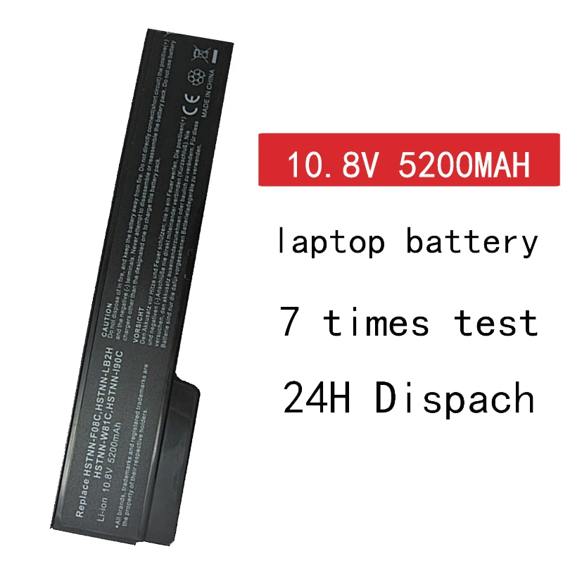 Аккумулятор HSW 6 cell 5200 мАч для HP EliteBook 8460p 8460w 8560p ProBook 6360b 6460b 6465b 6560b 6565b 628369 421|battery for