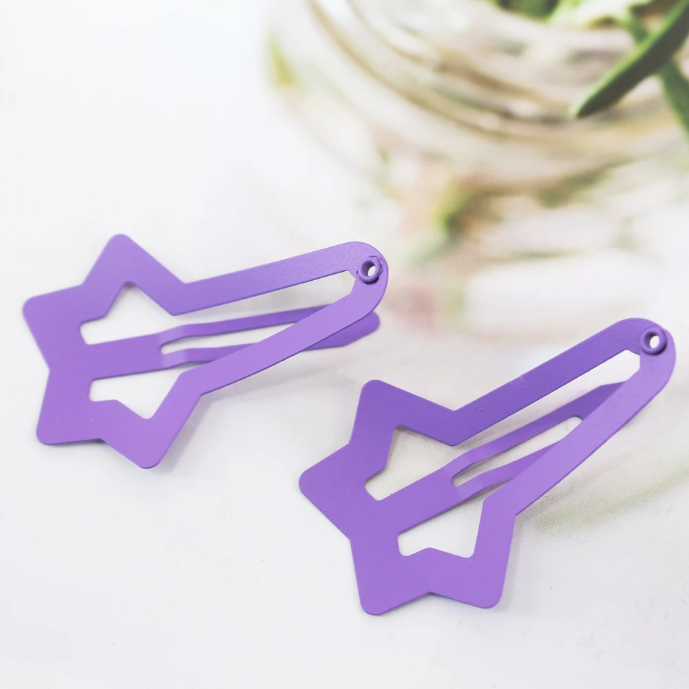 12 шт. в упаковке милые Цвет звезда заколка для волос заколки детей комплекты