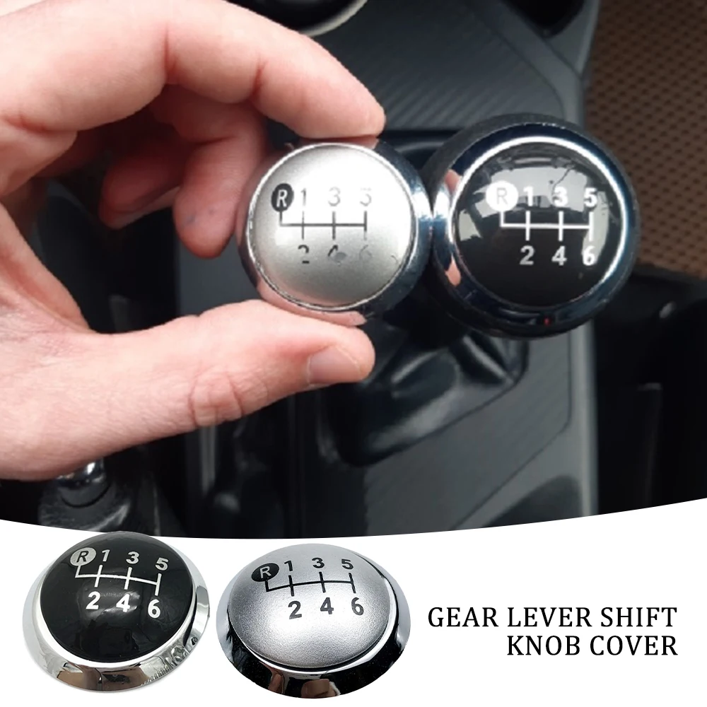 

Black / Silver MT Gear Shift Knob Emblem Cap Cover for TOYOTA Corolla 1.8MT 2007-2013 / RAV4 AVENSIS YARIS D4D URBAN ALTIS SCION